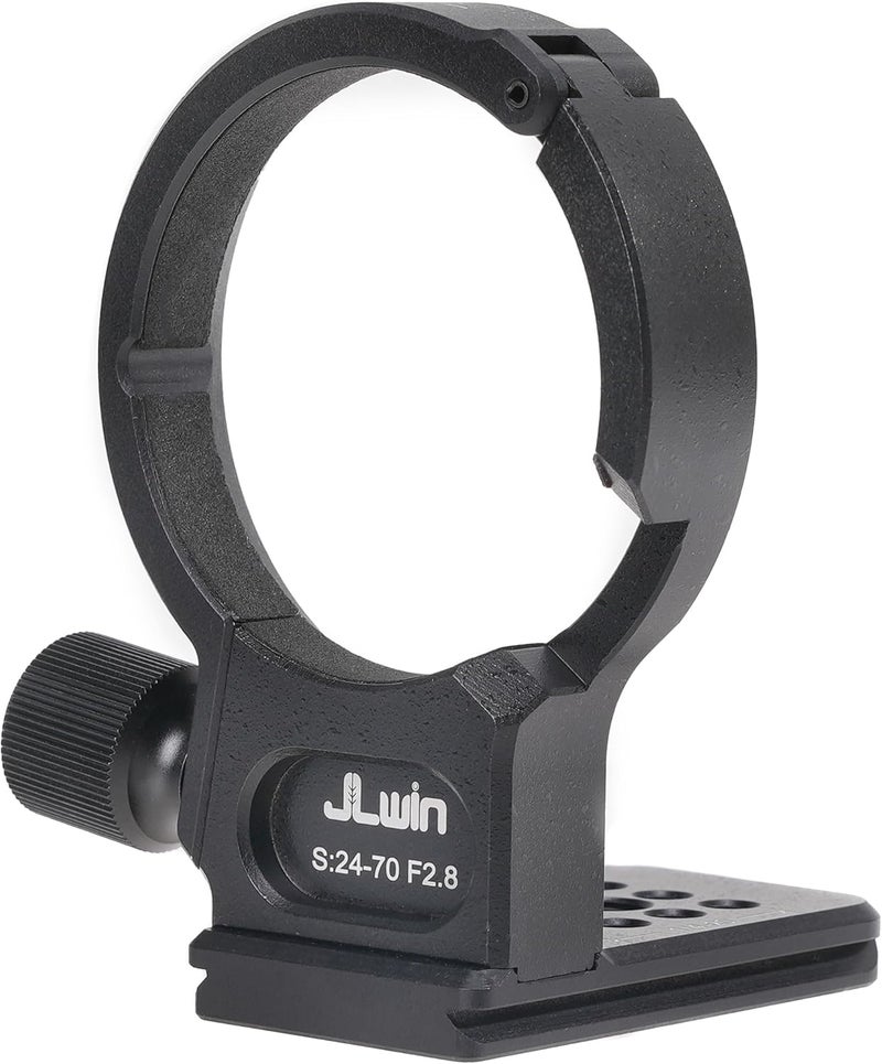 FOEASY Foto4easy Lens Collar Tripod Mount Ring for Sigma 24-70mm f/2.8 DG DN II Art Lens (E-Mount),Bottom with Quick Release Plate for Arca-Type Clamp - Image 1